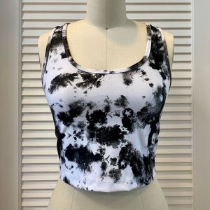 White & Black Workout Top